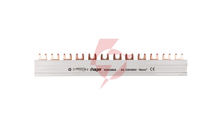 Szyna łączeniowa 3P 80A 16mm2 widełkowa (12 mod.) KDN380A