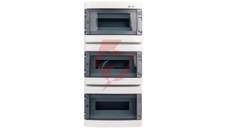 Rozdzielnica hermetyczna EP-LUX RN 3x12 1000V AC 1500V DC PE+N dymny IP65 1958-01
