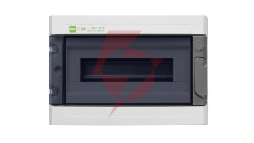 Rozdzielnica hermetyczna EP-LUX natynkowa 1x12 1500V DC 1000V AC PE+N dymny IP65 1954-01