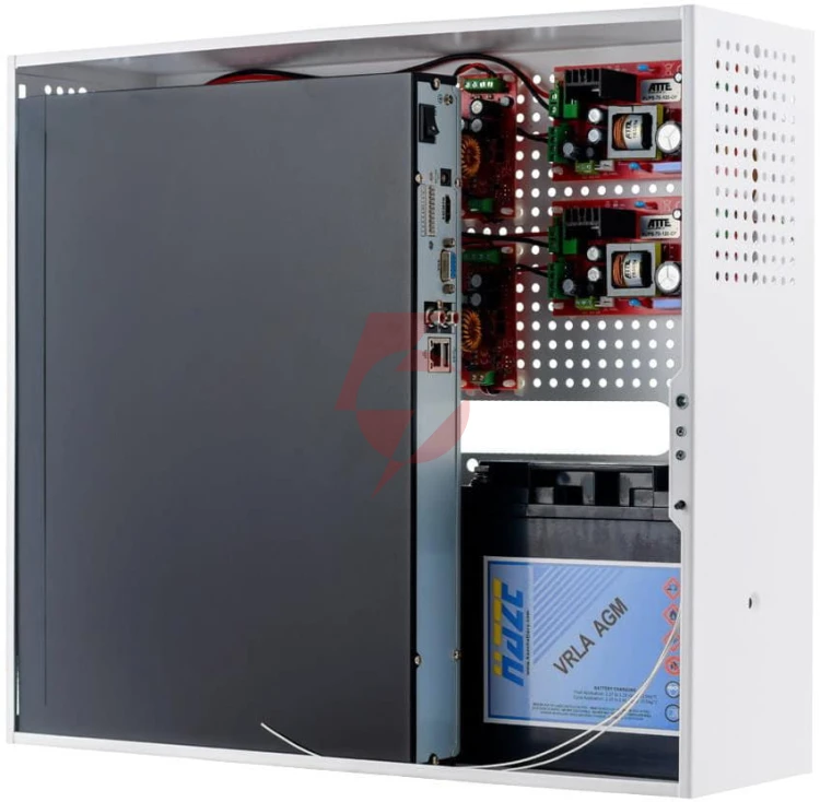 Zestaw buforowy do 16 kamer ip switch po 16p+2g atte ipups-16-20-h