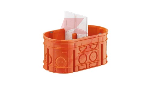 Puszka podtynkowa podwójna 60mm pomarańczowa M2x60F Multiwall 33160008