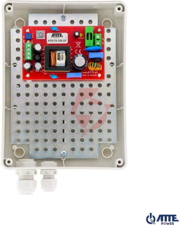 Zasilacz sieciowy smps 12v 6a 72w atte aps-70-120-m1