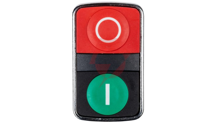Przycisk sterowniczy 22mm podwójny czerwony/zielony z samopowrotem 1Z 1R XB4BL73415