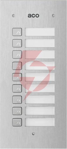 Aco como-mod-9np podświetlany panel listy lokatorów z 9 przyciskami do familio