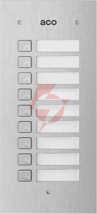 Aco como-mod-9np podświetlany panel listy lokatorów z 9 przyciskami do familio