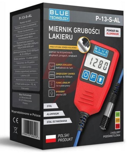 Miernik grubości lakieru blue technology p-13-s-al