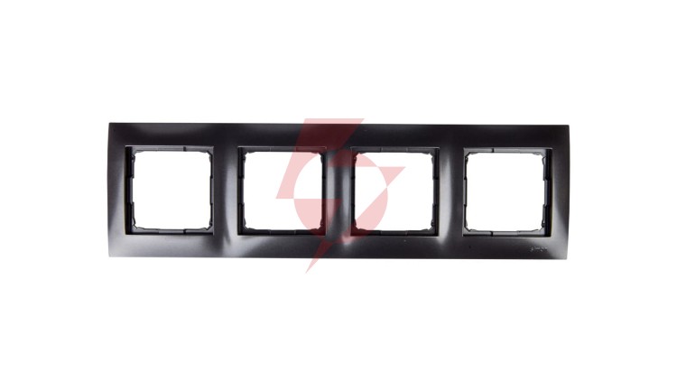 Simon 54 Premium Ramka poczwórna antracyt DR4/48