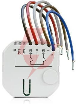 Satel be wave bezprzewodowy dwukanałowy sterownik 230 v ac, dopuszkowy smart ch relay asw-210 abax2