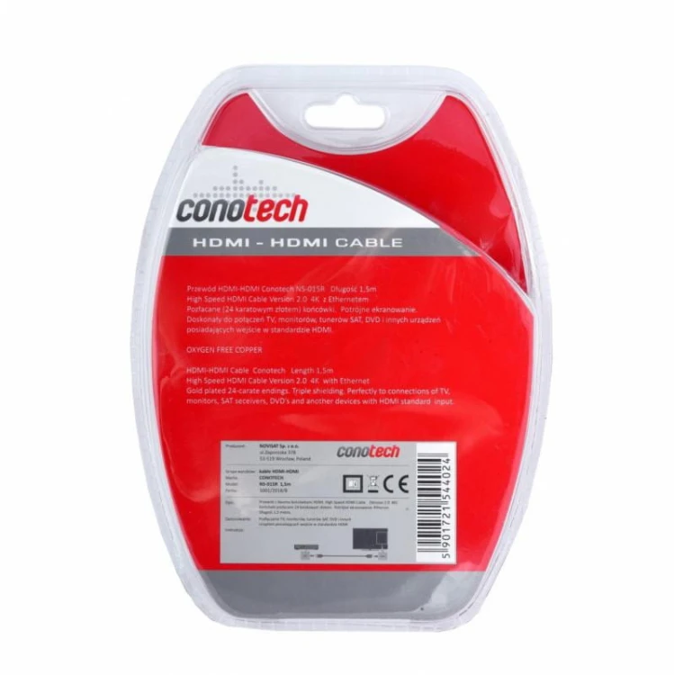 Kabel hdmi conotech ns-015r ver. 2.0 - 1,5m