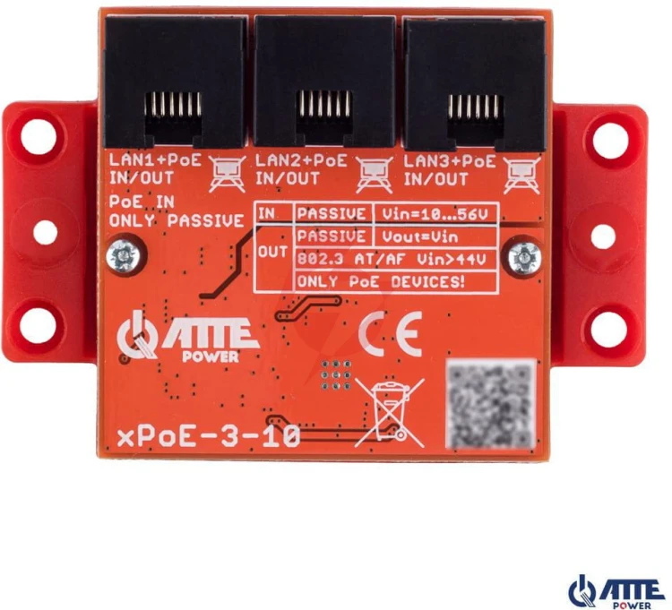 Switch 3-portowy poe atte xpoe-3-10