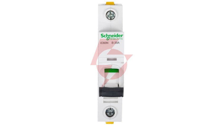 Wyłącznik nadprądowy 1P B 20A 6kA AC iC60N-B20 Acti9 A9F03120