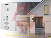 Domofon ''eura'' adp-51a3 ''difesa'' - 1-rodzinny, 2 unifony, interkom, biały