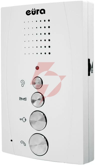 Domofon ''eura'' adp-51a3 ''difesa'' - 1-rodzinny, 2 unifony, interkom, biały