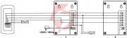 Domofon ''eura'' adp-51a3 ''difesa'' - 1-rodzinny, 2 unifony, interkom, biały