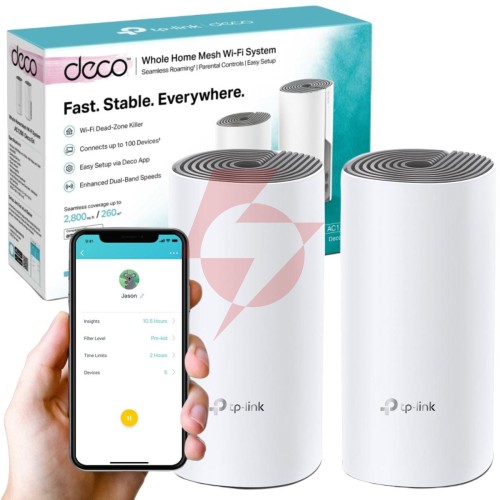 Domowy system wi-fi mesh tp-link deco e4 (2-pack)