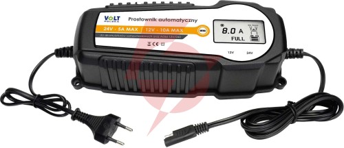 Prostownik automatyczny volt polska 10a 12/24v lcd