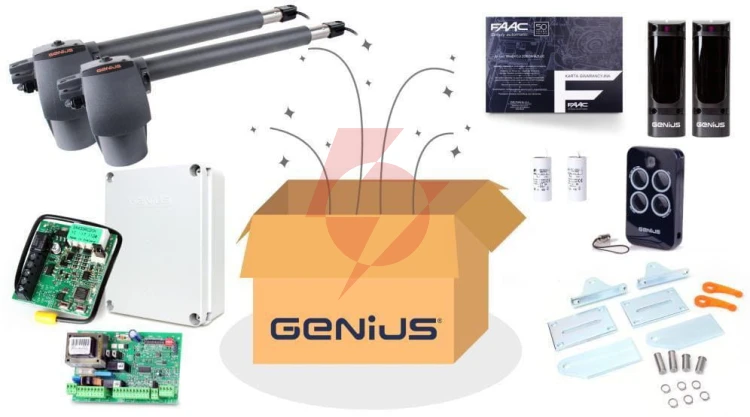 Zestaw genius g-bat 300 do bram 6m dwuskrzydłowych