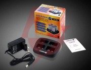 Ładowarka do akumulatorków 6f22 / hr22 / 9v everactive nc-109
