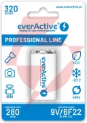 Akumulatorek 6f22 ni-mh everactive 9v 320mah professional line (1 szt.)