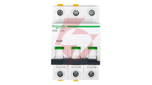 Wyłącznik nadprądowy 3P C 25A 6kA AC iC60N-C25-3 Acti9 A9F04325
