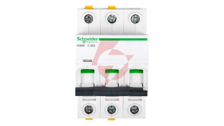 Wyłącznik nadprądowy 3P C 25A 6kA AC iC60N-C25-3 Acti9 A9F04325