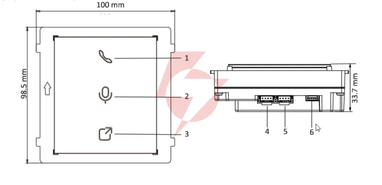 Moduł czytnika zbliżeniowego 13,56mhz hikvision ds-kd-m