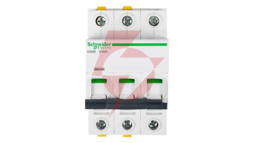 Wyłącznik nadprądowy 3P B 50A 6kA AC iC60N-B50-3 Acti9 A9F03350
