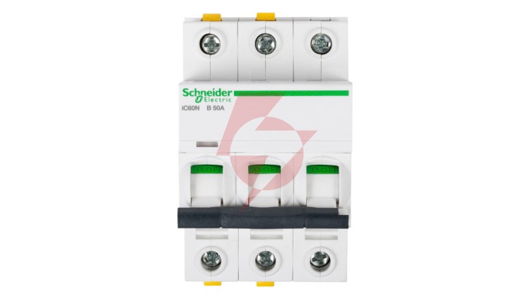 Wyłącznik nadprądowy 3P B 50A 6kA AC iC60N-B50-3 Acti9 A9F03350