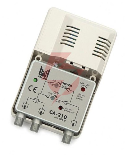 Wzmacniacz alcad ca-210 vhf-uhf 1we/2wy wielozakresowy