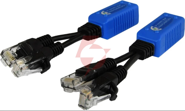 Splitter 2xrj45 (wtyk) - 1xrj45 (gniazdo) pulsar p-poe2
