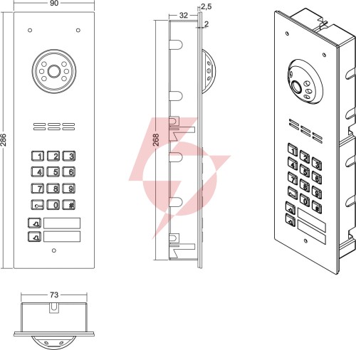 Aco como-pro-v2 panel podtynk 2-lokatorski