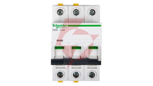 Wyłącznik nadprądowy 3P C 63A 6kA AC iC60N-C63-3 Acti9 A9F04363