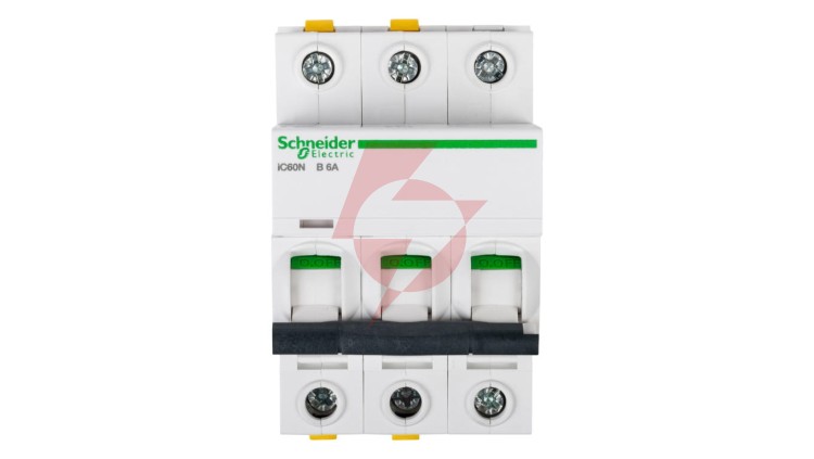 Wyłącznik nadprądowy 3P B 6A 6kA AC iC60N-B6-3 Acti9 A9F03306