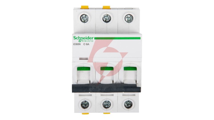 Wyłącznik nadprądowy 3P C 6A 6kA AC iC60N-C6-3 Acti9 A9F04306