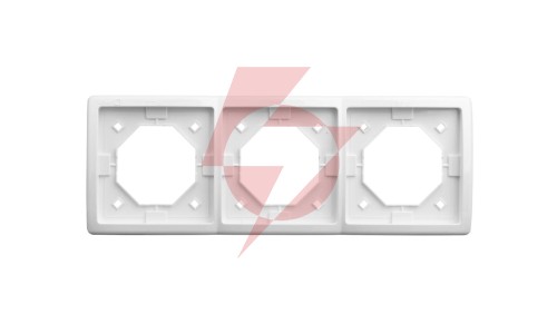 Simon Basic Standard Ramka bryzgoszczelna potrójna IP44 z uszczelką biała BMR3B/11