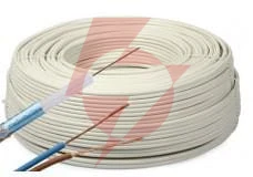 Przewód kabel koncentryczny z zasilaniem do cctv biały k60+2x0,5mm2 elektrokabel 1m