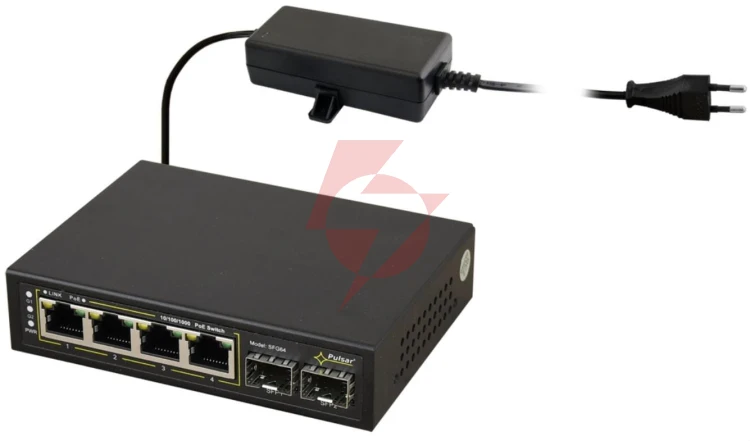Switch poe 4+2sfp pulsar sfg64