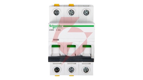 Wyłącznik nadprądowy 3P C 20A 6kA AC iC60N-C20-3 Acti9 A9F04320