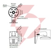Uchwyt ścienny hikvision ds-1273zj-155
