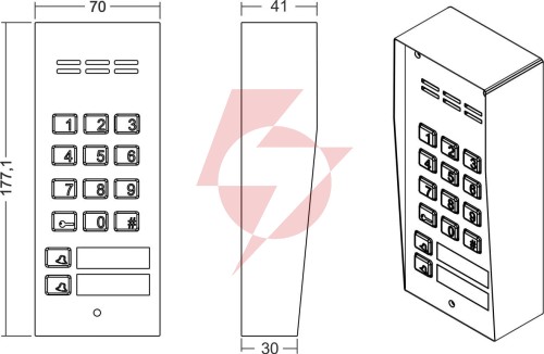 Aco como-pro-a3 panel podtynk 3-lokatorski
