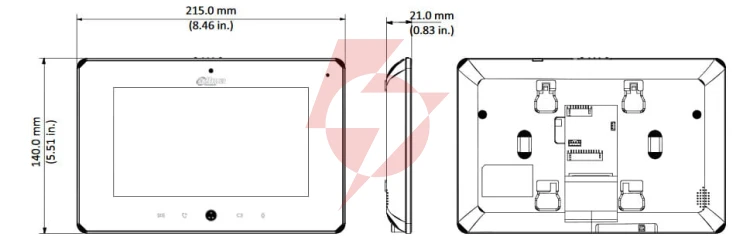 Monitor wideodomofonu dahua vth5221dw-s2