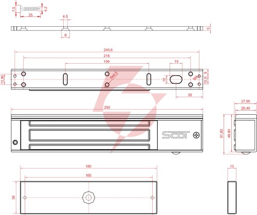 Zwora elektromagnetyczna scot el-600tsl2