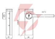Szlaban nice m5bar - zestaw do 4 metrów