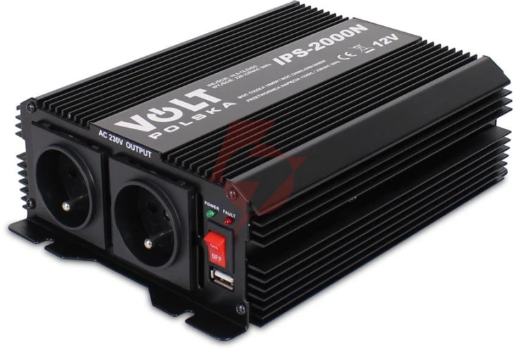 Przetwornica volt polska ips-2000n 12v / 230v 1000/2000w