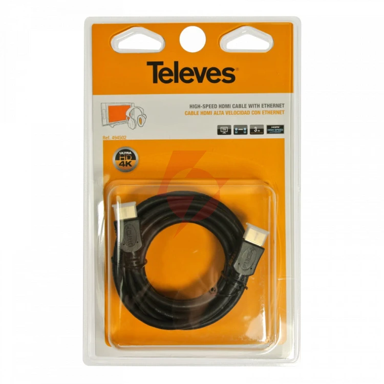 Kabel hdmi 2.0 televes ref. 494502 3m 4k