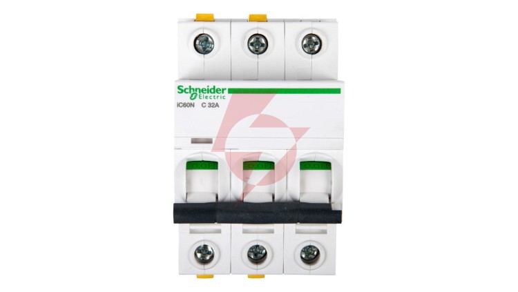 Wyłącznik nadprądowy 3P C 32A 6kA AC iC60N-C32-3 Acti9 A9F04332