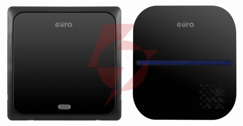 Dzwonek bezprzewodowy ''eura'' wdp-84h2 ''blues'' bezbateryjny czarny