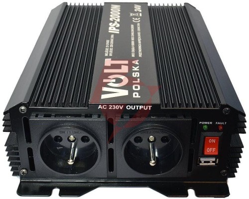 Przetwornica volt polska ips-2000n 24v / 230v 1000/2000w