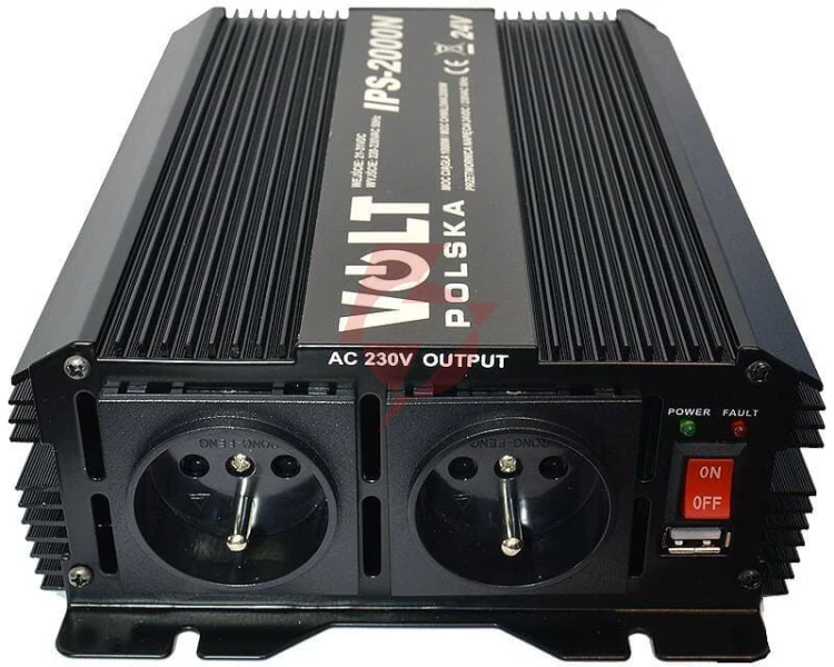 Przetwornica volt polska ips-2000n 24v / 230v 1000/2000w