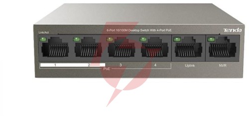 Switch poe tenda tef1106p-4-63w